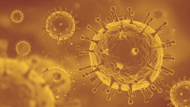 An extremely blown-up photo of some very spiky scary-looking germs.